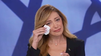 מירי מיכאלי בוכה, צילום: מסך I24NEWS